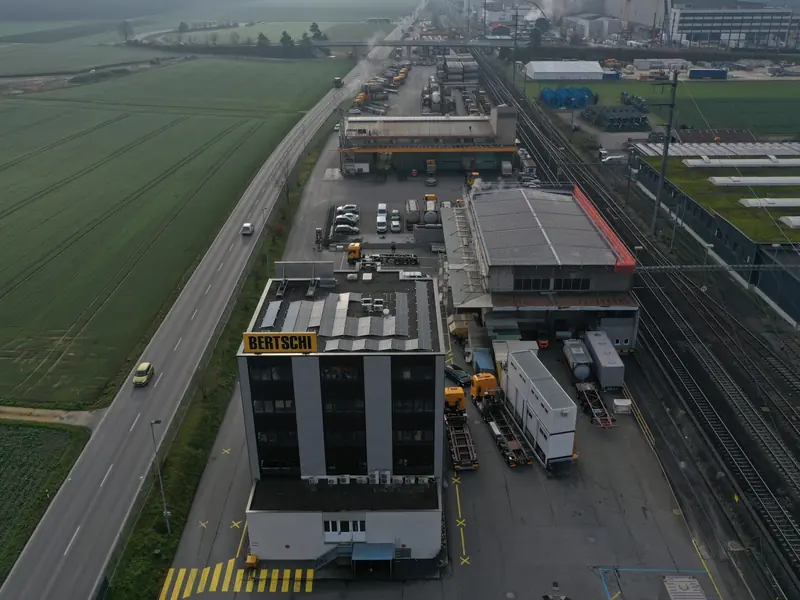 Luftaufnahme einer Photovoltaikanlage von Future Power